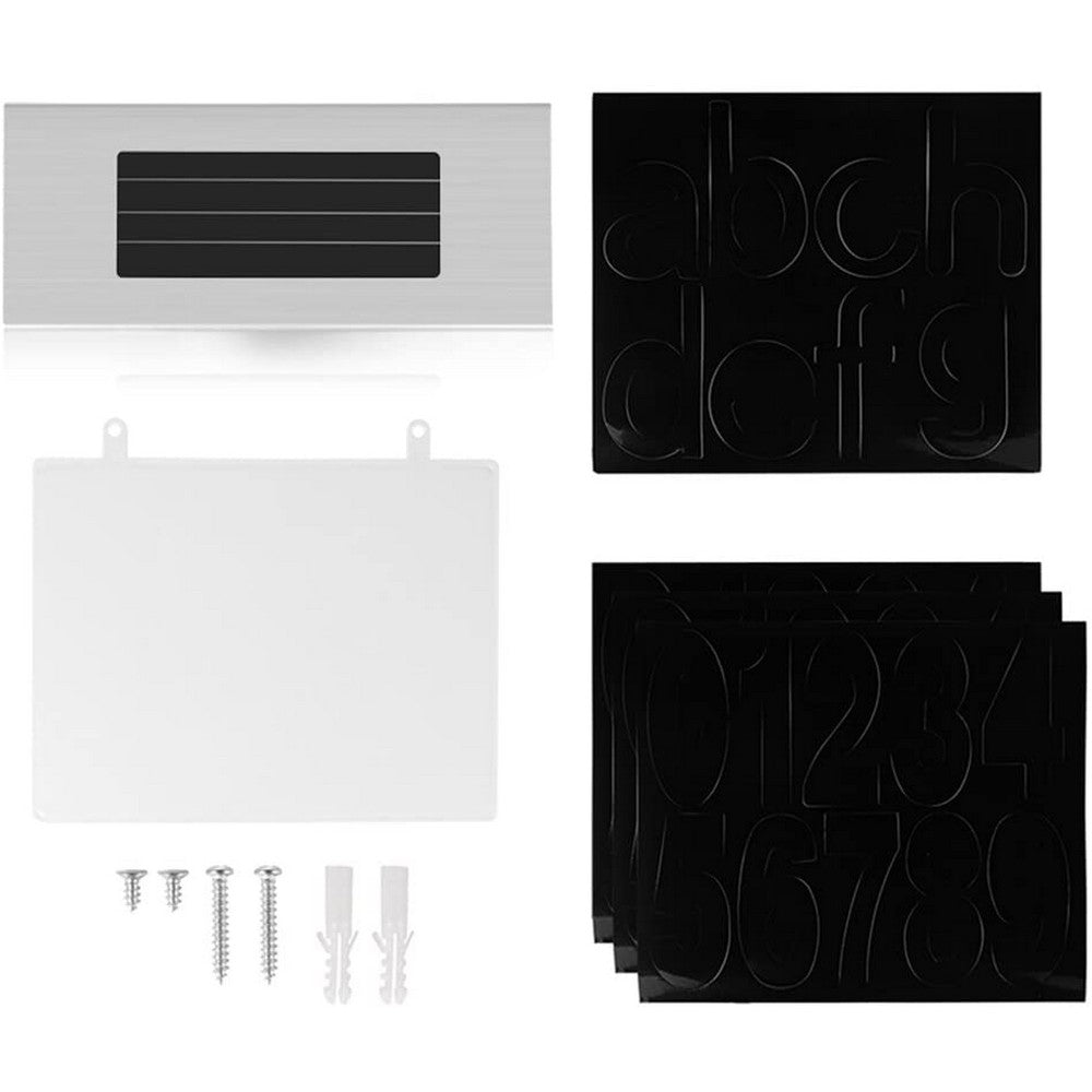 4LED Solar Powered Doorplate Number Sign Lights