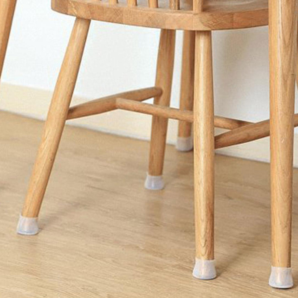 12X Home Decor Furniture Silicon Protection Cover Table Legs Protection Lids-Transparent