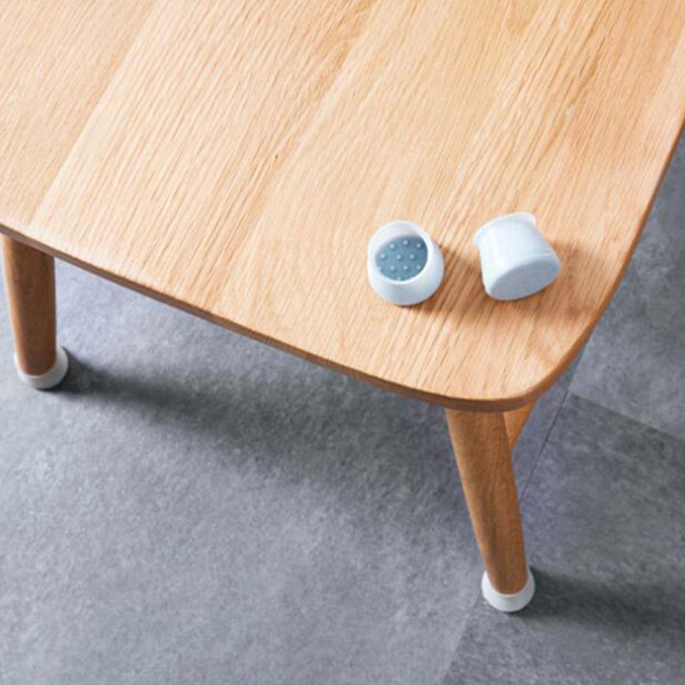 12X Home Decor Furniture Silicon Protection Cover Table Legs Protection Lids-Grey