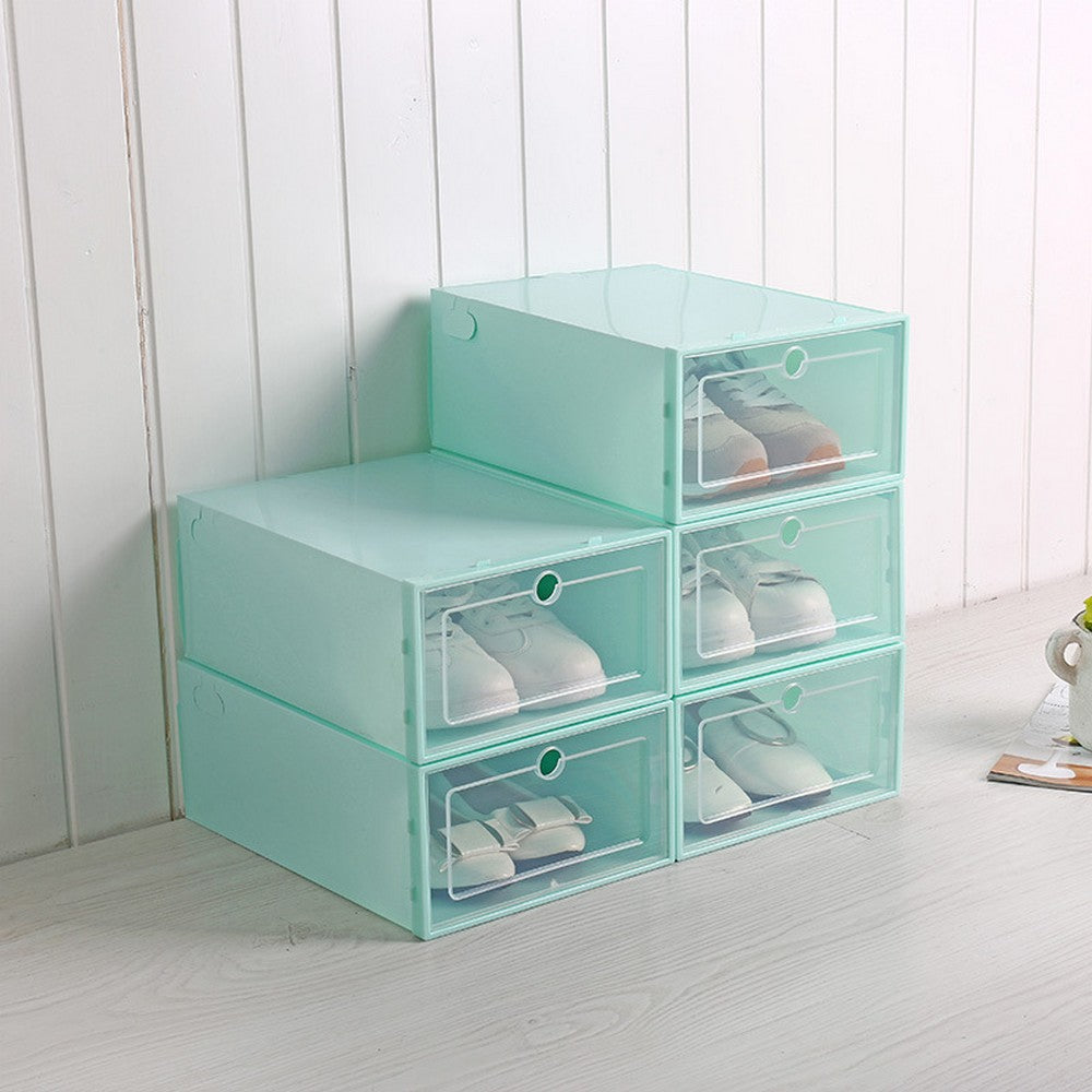 18 X Men Foldable Shoes Storage Boxes Clear Stackable Sneakers Organizers Style 1