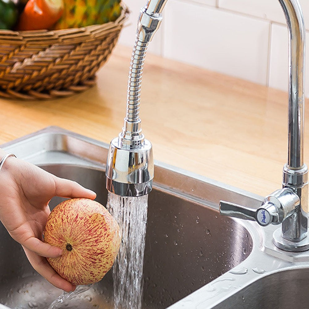 2 X 3 Modes Adjustment Kitchen Sink 360 Flexible Extension Hose Faucet Sprayers Attachment Water Saving Long Nozzles