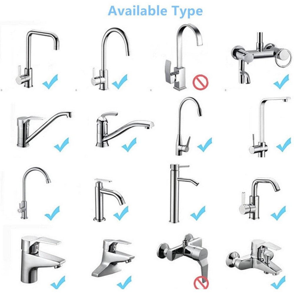 2X Kitchen Sink Extension Hose Faucet Sprayer Attachment Nozzle 2 Modes
