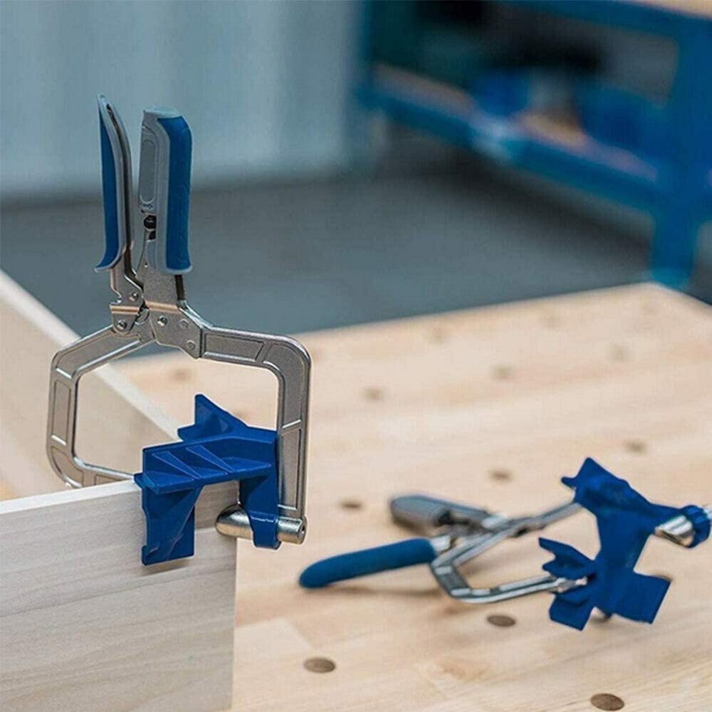 2 Pack 90 Degrees Auto Adjustable Corner Clamps DIY Woodworking Tools Right Angle Clamps