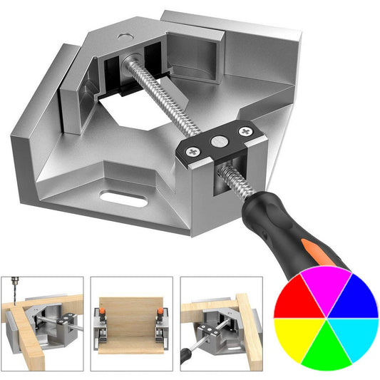 Single Handle Right Angle Aluminum Alloy Corner Clamp Woodworking Tool