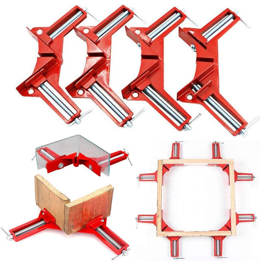 4 Pieces Right Angle Clamp 90 Degree Corner Clamp DIY Woodworking Tool