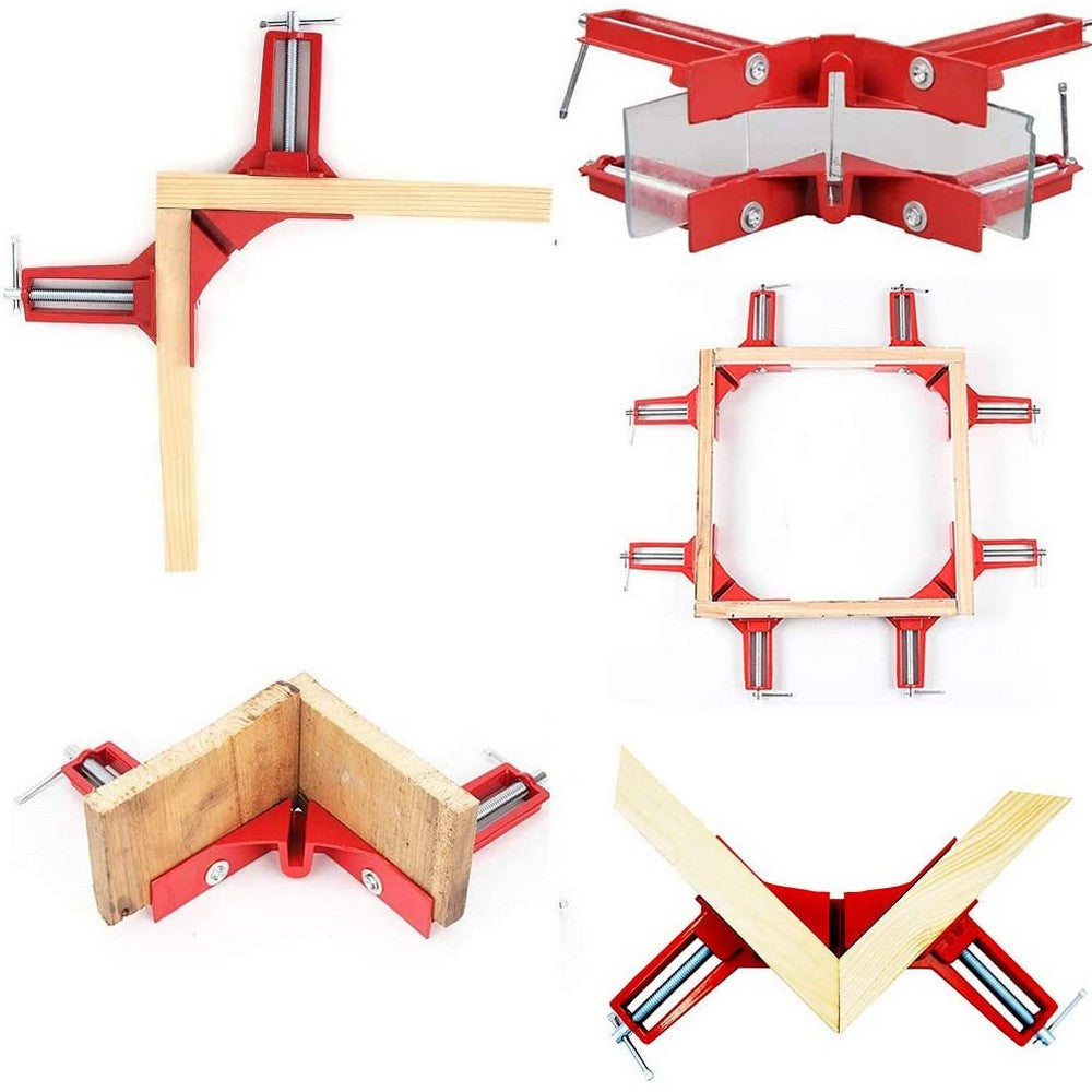 4 Pieces Right Angle Clamp 90 Degree Corner Clamp DIY Woodworking Tool