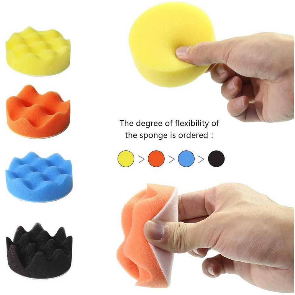 39Pcs Car Buffing Pads Foam Drill Polishing Pad Kits