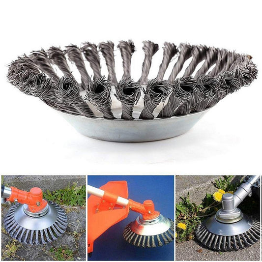 Garden Grass Trimmer Head Weed Trimmer Brush Lawn Mower Head Grass Cutter Rotating Replacement Tool