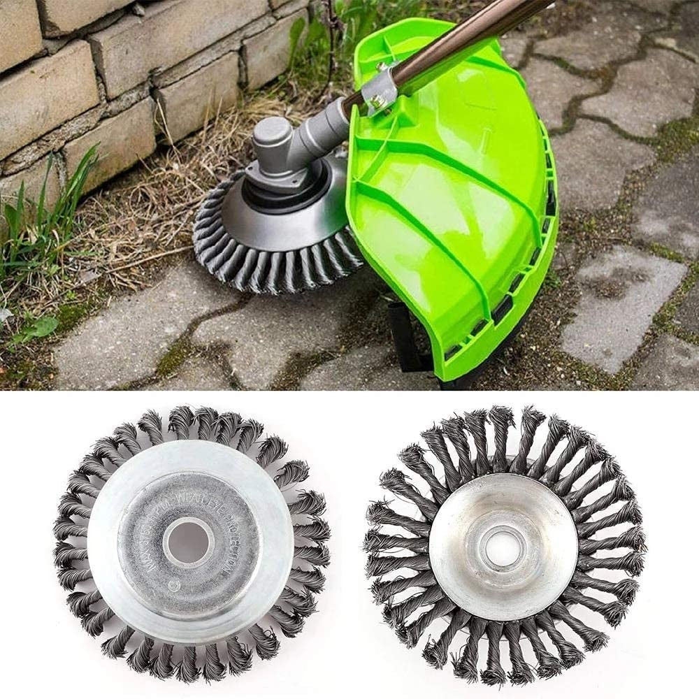 2 X Garden Grass Strimmer Head Weed Trimmer Brush Lawn Mower Head Grass Cutter Rotating Replacement Tool
