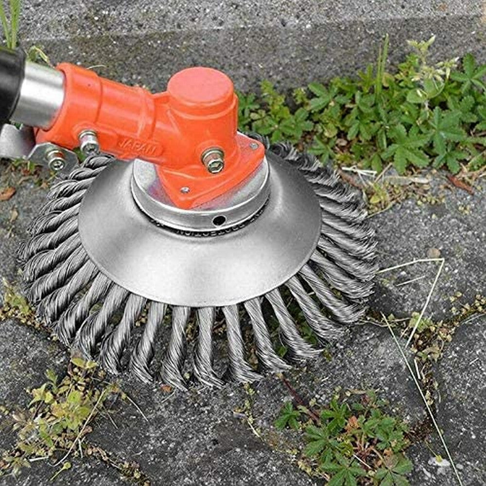 2 X Garden Grass Strimmer Head Weed Trimmer Brush Lawn Mower Head Grass Cutter Rotating Replacement Tool