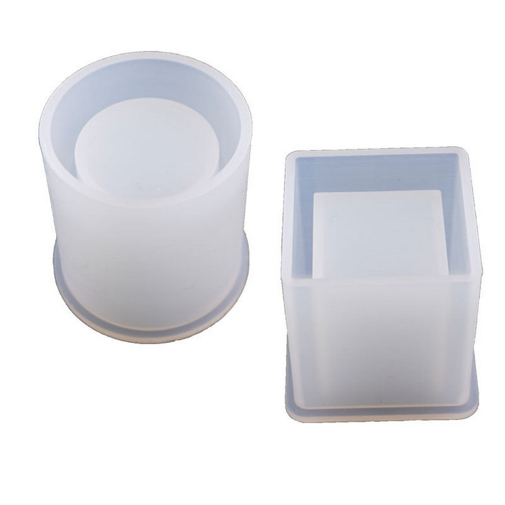 4 X DIY Resin Crafts Pen Holder Mould Silicone Mold