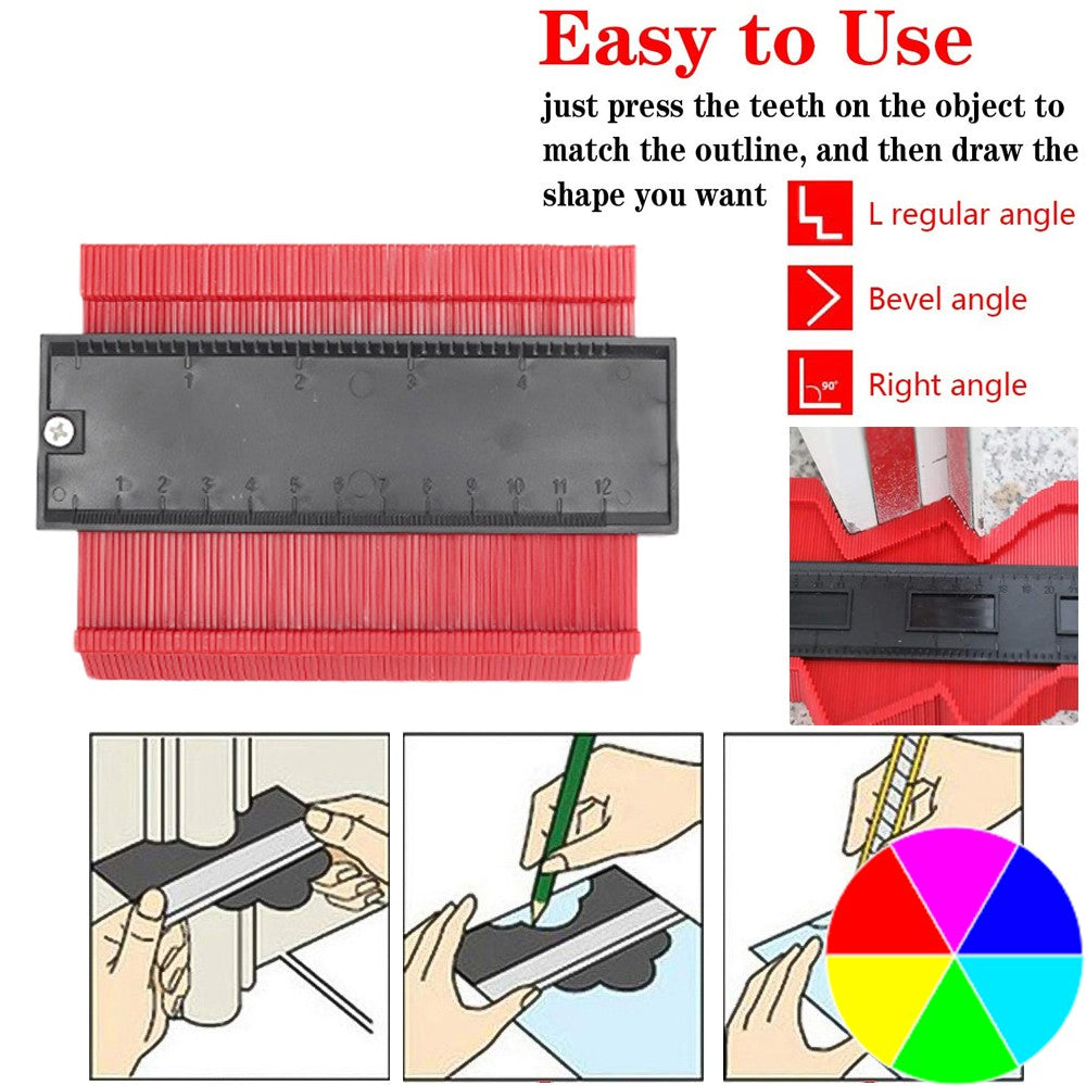5 Inch 6 Incn 10 Inch Contour Gauge Gauge Shape Duplicator Irregular Shapes Template Measuring Tool Ruler