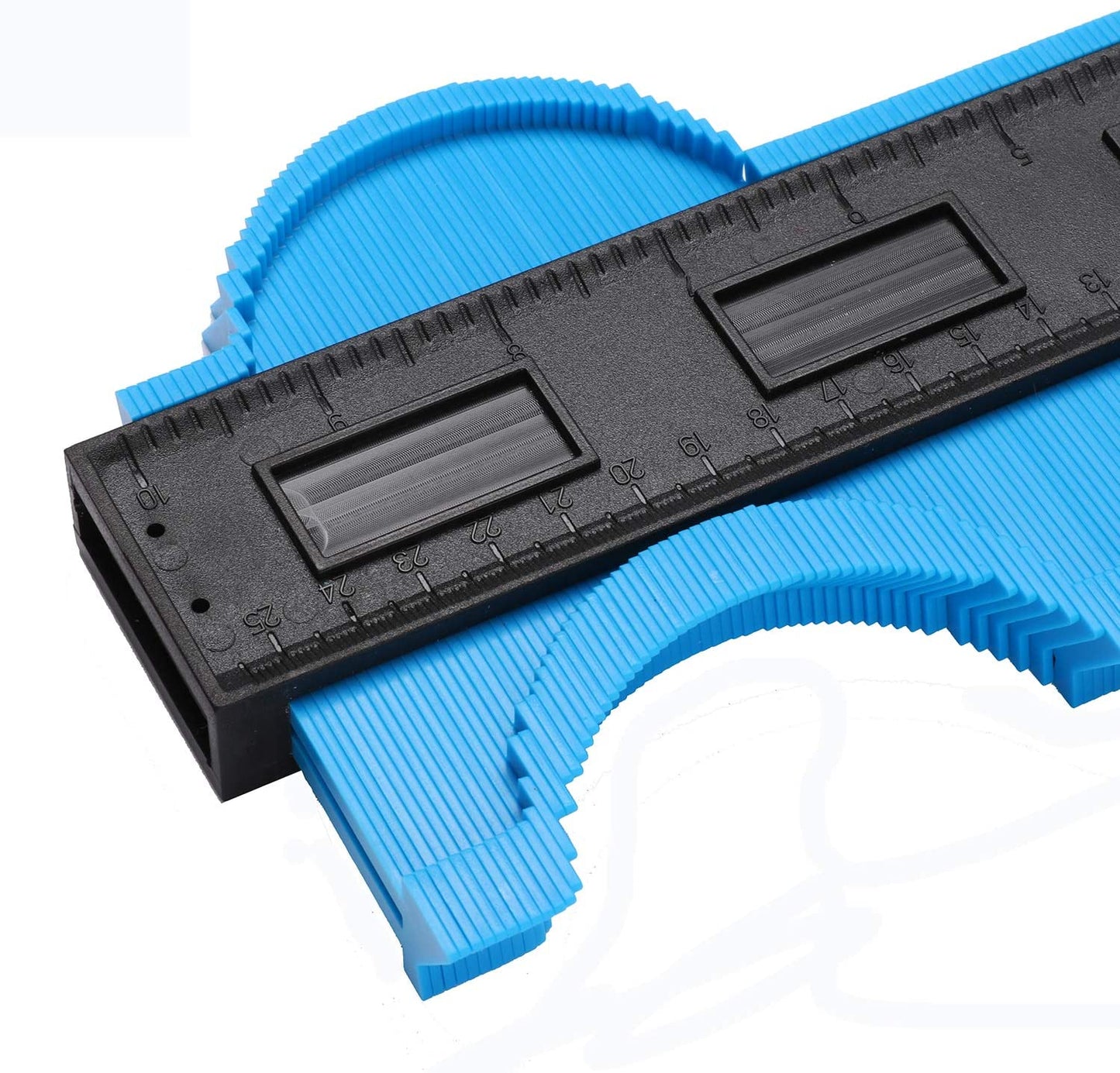 3 Pack 5 Inch 6 Incn 10 Inch Contour Gauge Gauge Shape Duplicator Irregular Shapes Template Measuring Tool Ruler Blue
