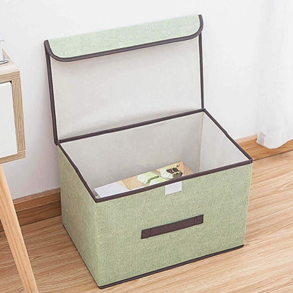 3 X Foldable Collapsible Storage Cubes Bin Closet Organizer Basket Storage Box with Dustproof Lid Small