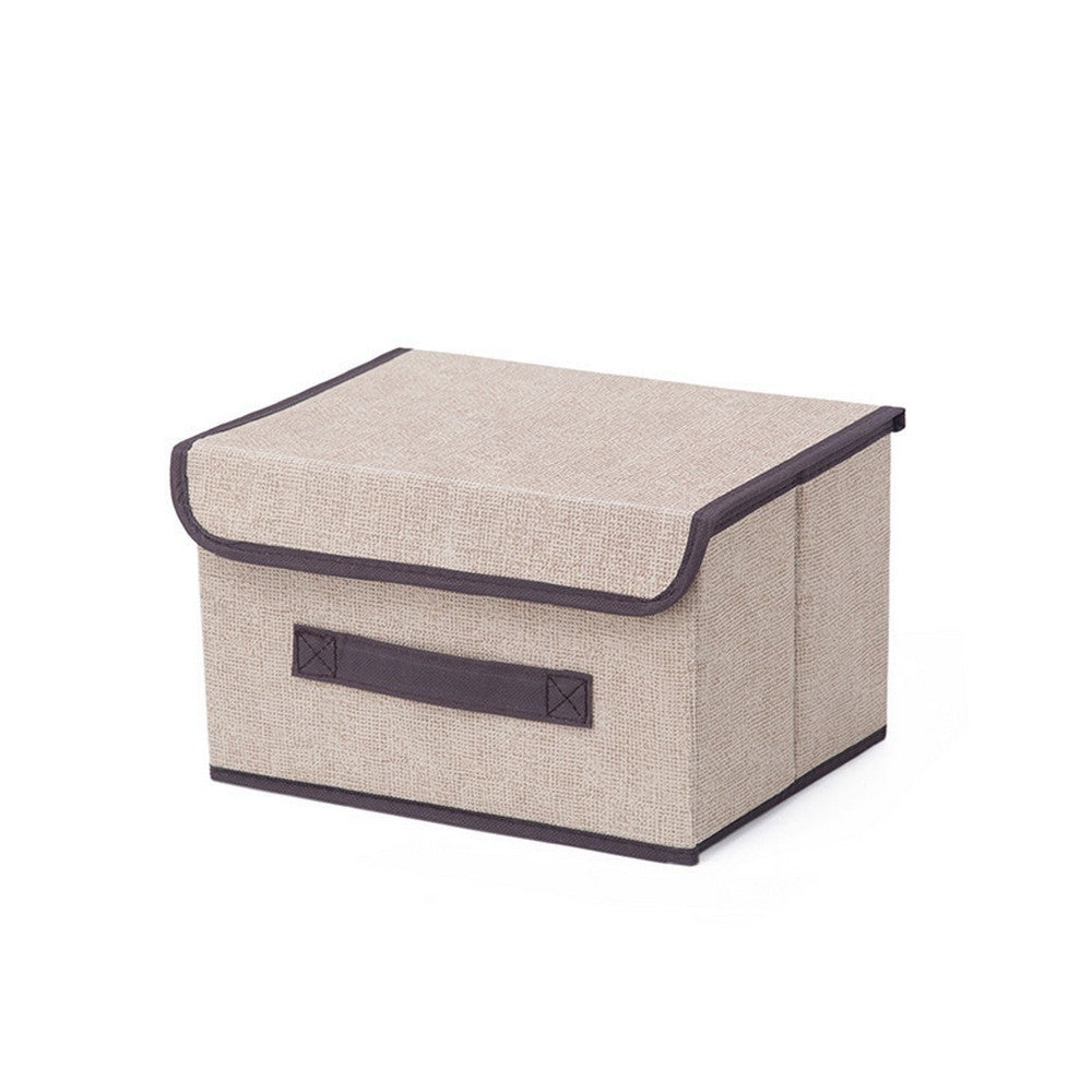 3 X Foldable Collapsible Storage Cubes Bin Closet Organizer Basket Storage Box with Dustproof Lid Small