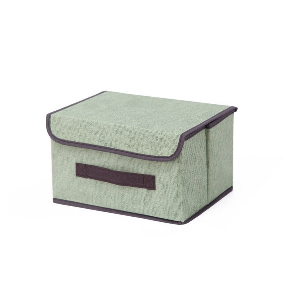 3 X Foldable Collapsible Storage Cubes Bin Closet Organizer Basket Storage Box with Dustproof Lid Small