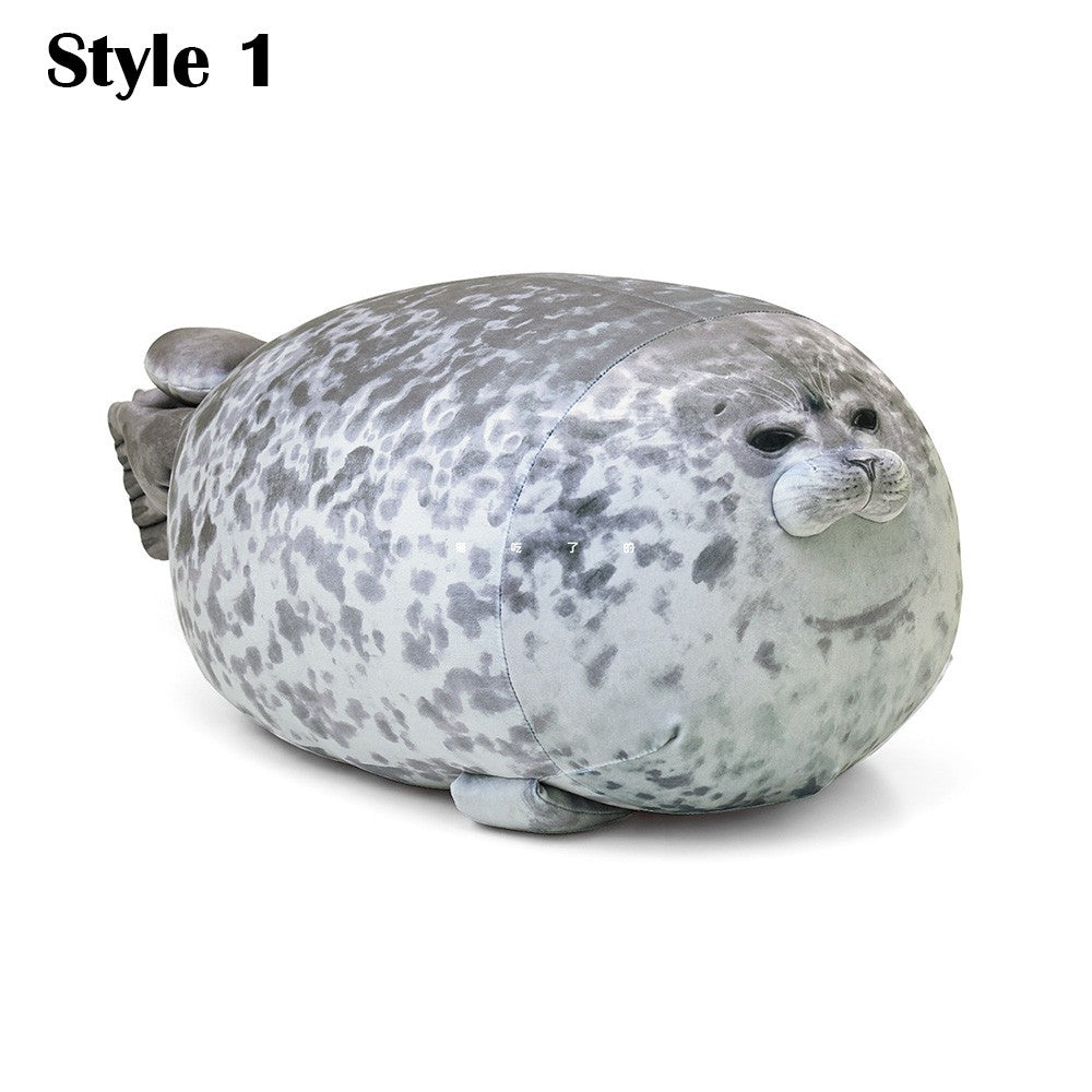 30cm Cute Chubby Seal Cushion Plush Hugging Pillow Christmas Gift Small
