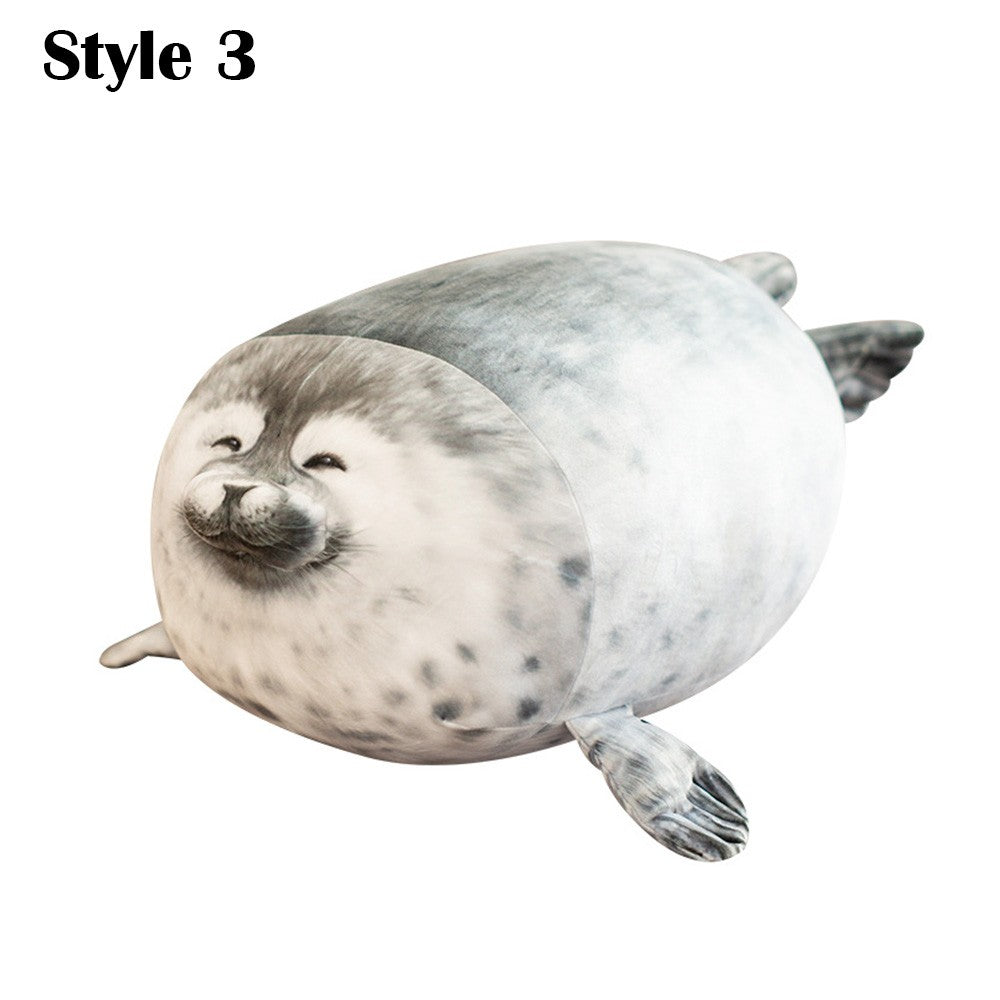 30cm Cute Chubby Seal Cushion Plush Hugging Pillow Christmas Gift Small
