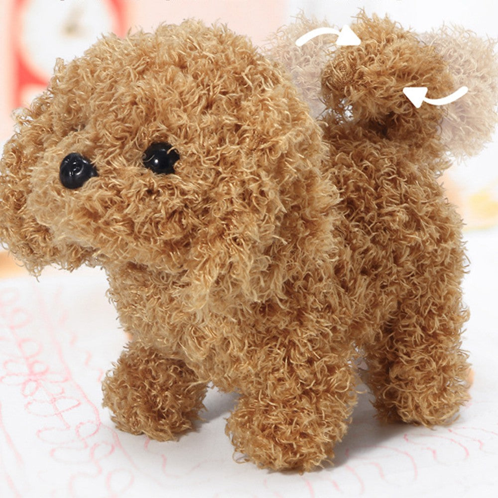 Kids Electric Pet Simulation Dog Doll Walking Wagging Barking Puppy Toy