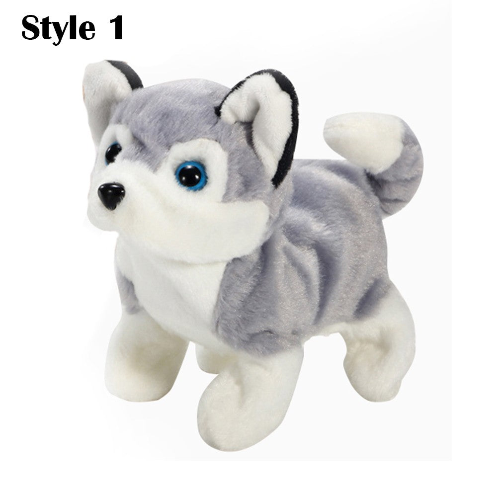Kids Electric Pet Simulation Dog Doll Walking Wagging Barking Puppy Toy
