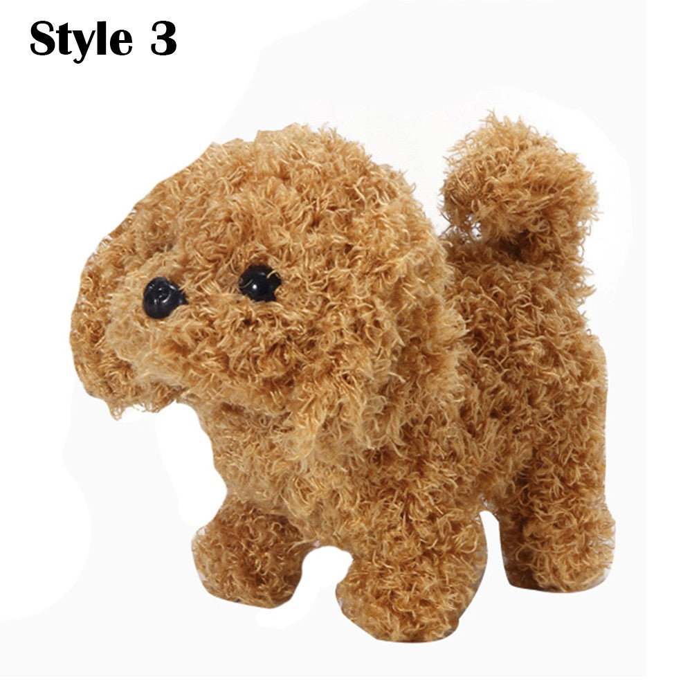 Kids Electric Pet Simulation Dog Doll Walking Wagging Barking Puppy Toy
