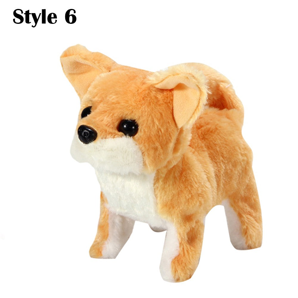 Kids Electric Pet Simulation Dog Doll Walking Wagging Barking Puppy Toy
