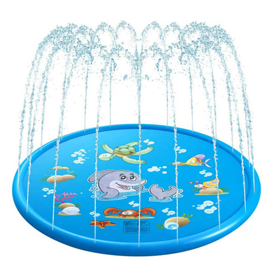 170cm Kids Summer Water Spray Pad Sprinkle Splash Playing Mat Dolphin Pattern