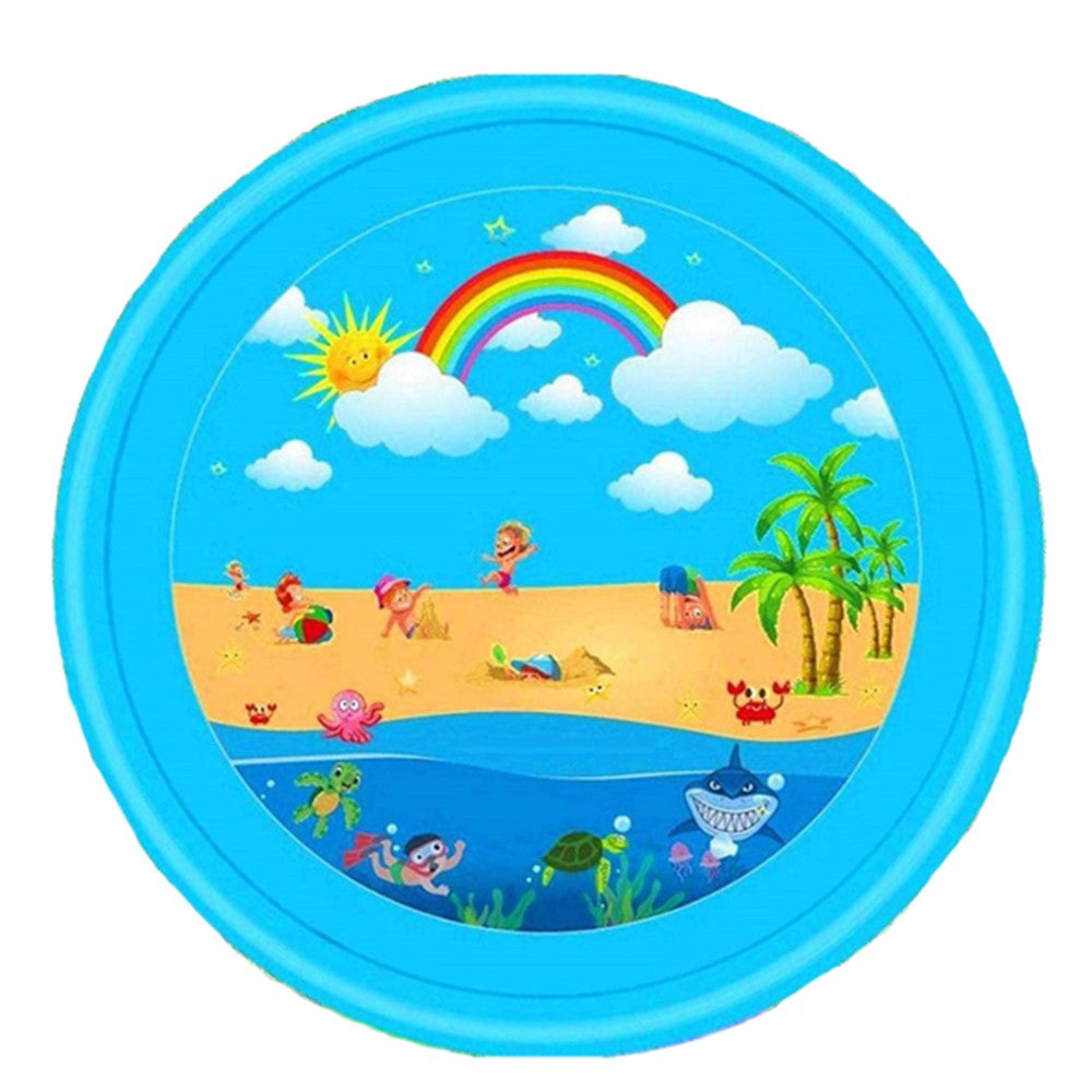 170cm Kids Summer Water Spray Pad Sprinkle Splash Playing Mat Beach Pattern