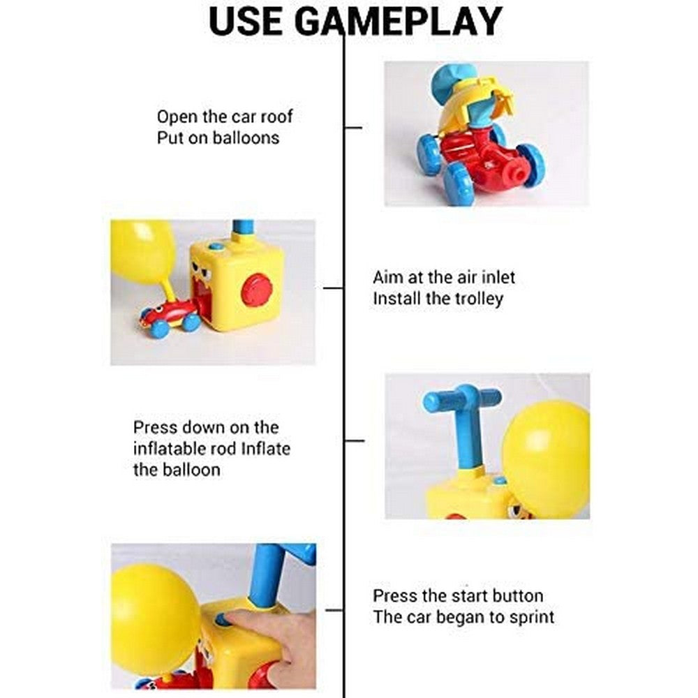 Balloon Powered Car Toy for Kids