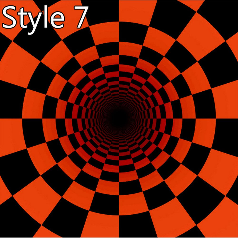 3D Optical Vortex Illusion Carpet Rectangle Rug