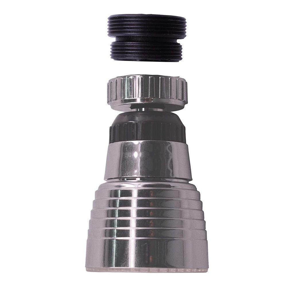 2 X Kitchen 360 Degree Swivel 3 Colours Temperature Sensitive Sink Water Faucet with LED Light Style 1