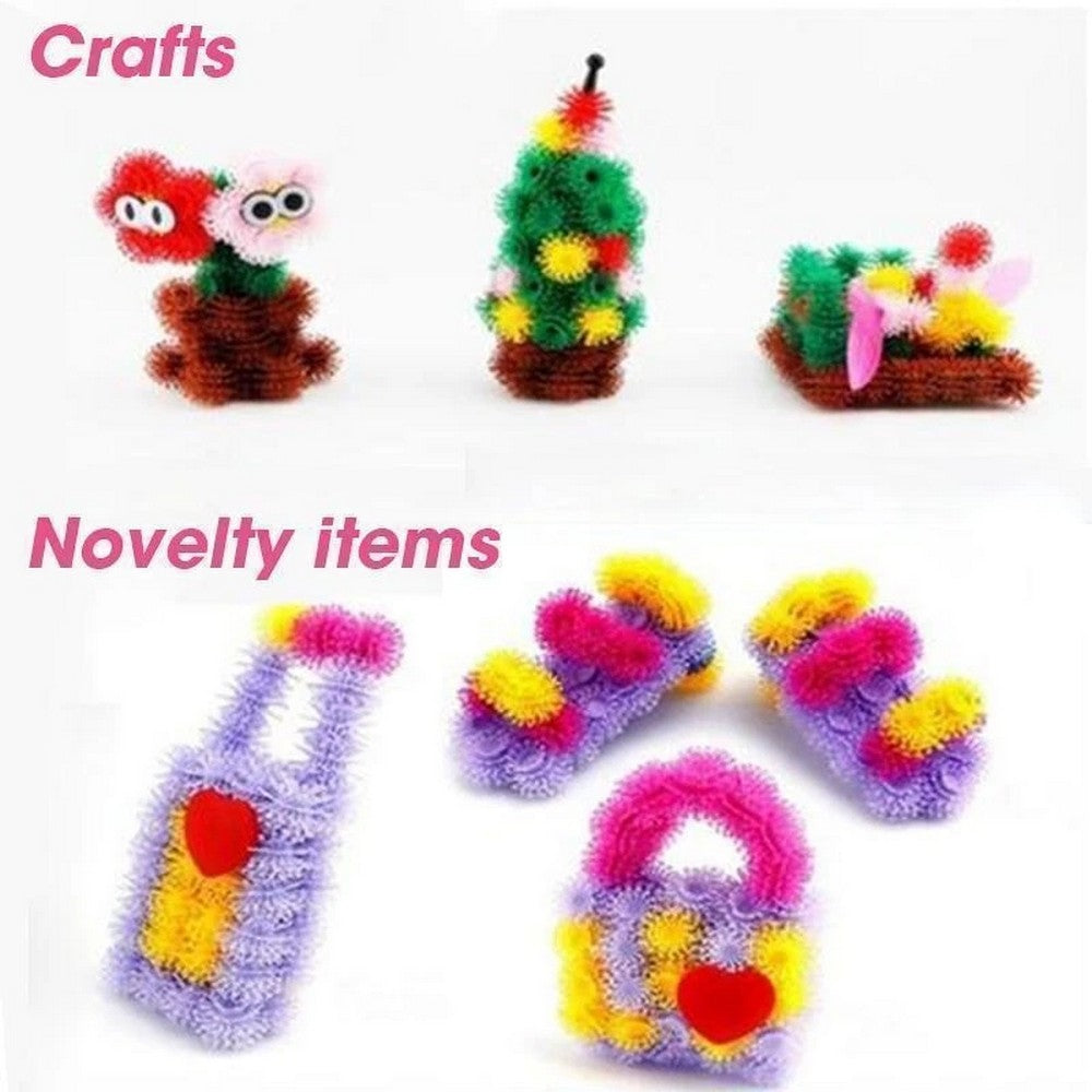 Kids Toys Flexible Colorful Ball Clusters