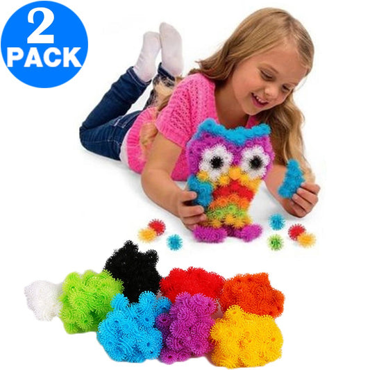 2 Pack Kids Toys Flexible Colorful Ball Clusters