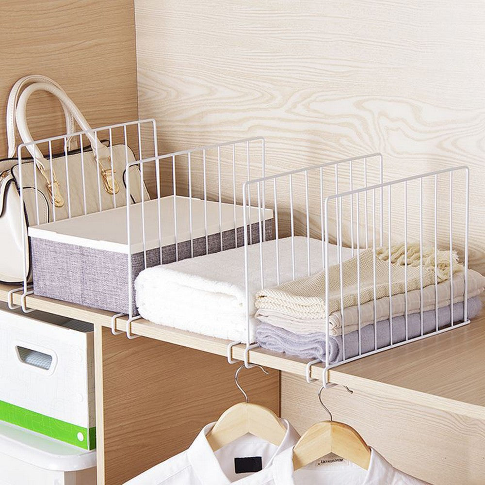 2 X Closet Shelf Divider Shelving Separator