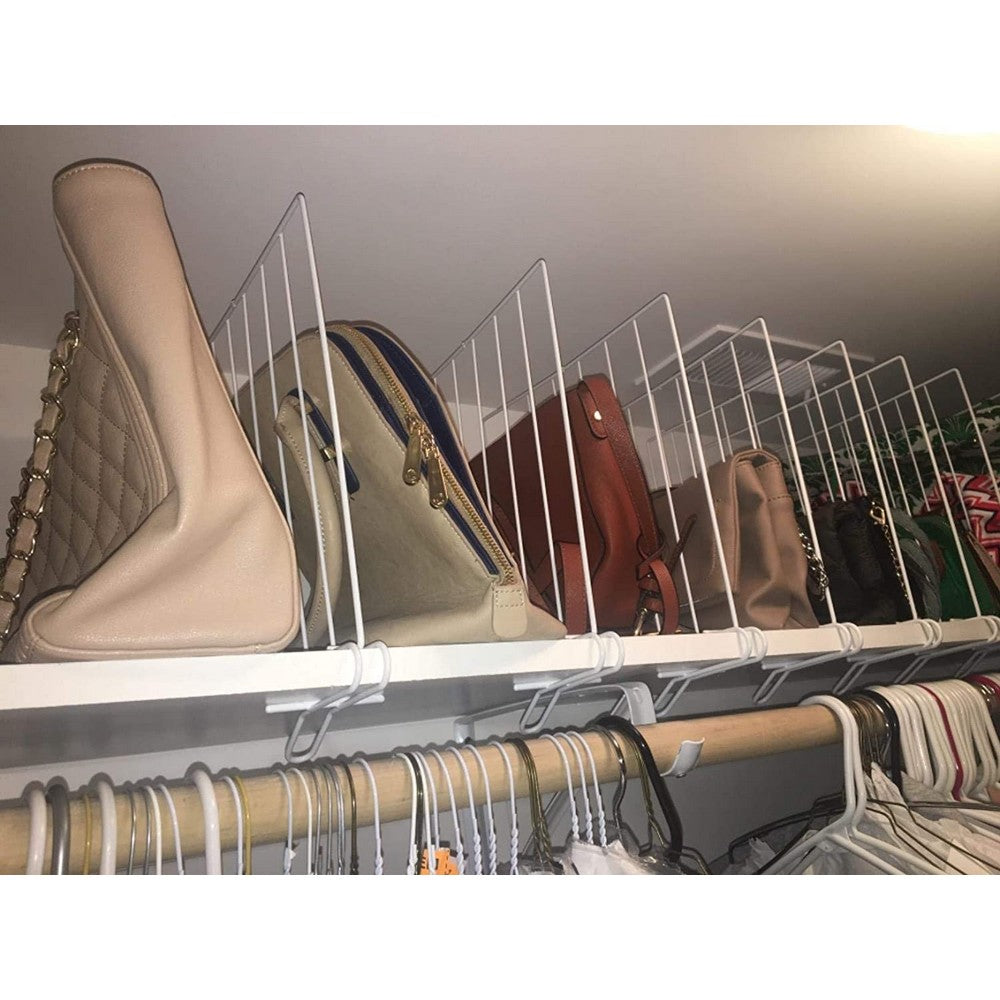 2 X Closet Shelf Divider Shelving Separator