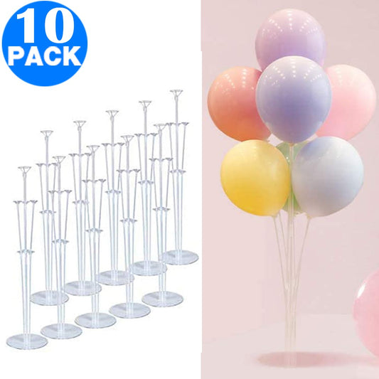 10 Pack Table Balloon Stand Kit Christmas Party Decorations Supplies Set without Balloons