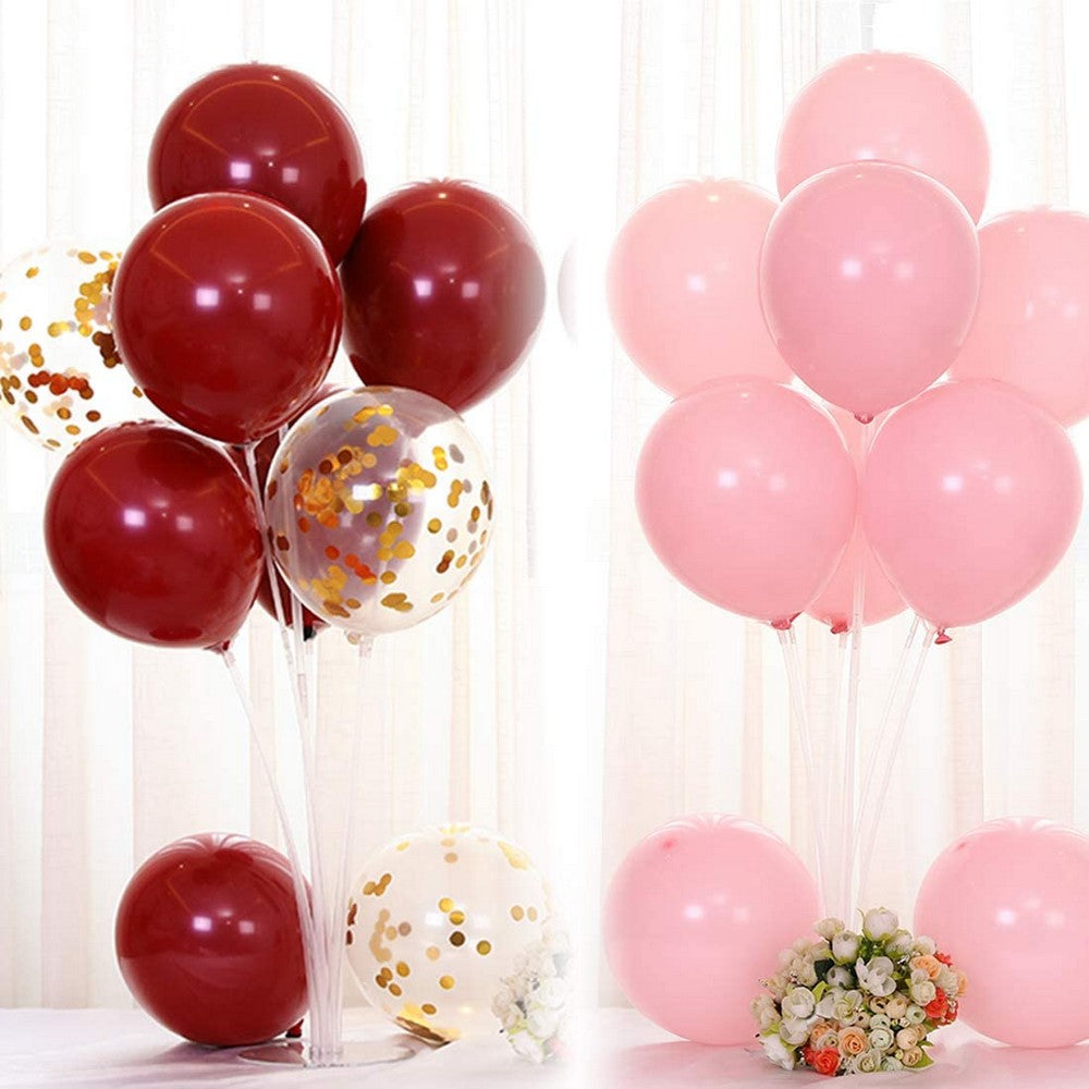 10 Pack Table Balloon Stand Kit Christmas Party Decorations Supplies Set without Balloons