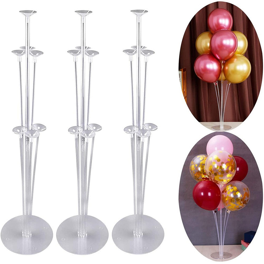 10 Pack Table Balloon Stand Kit Christmas Party Decorations Supplies Set without Balloons