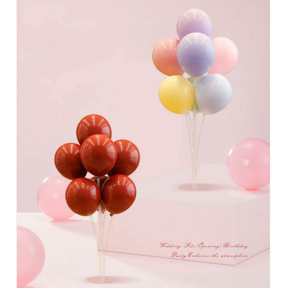 10 Pack Table Balloon Stand Kit Christmas Party Decorations Supplies Set without Balloons