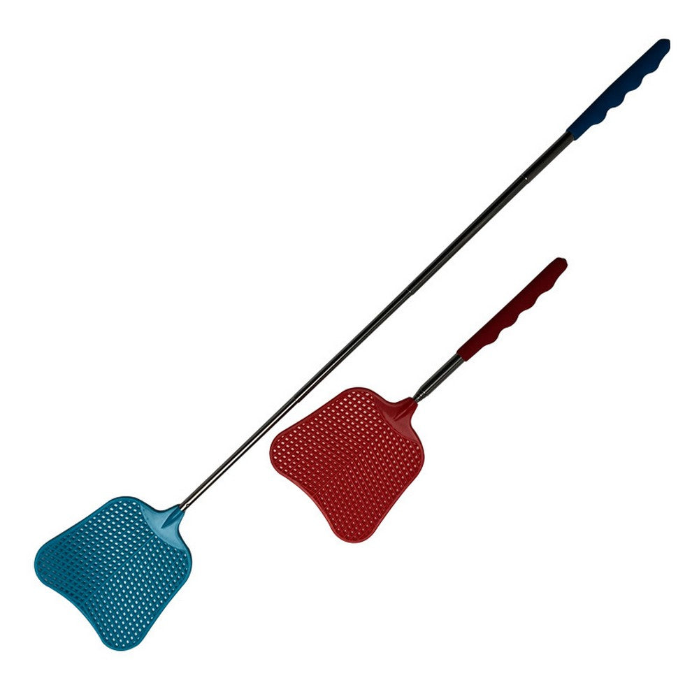 10 Pack Manual Telescopic Fly Swatter Flyswatter with Extendable Stainless Steel Pole