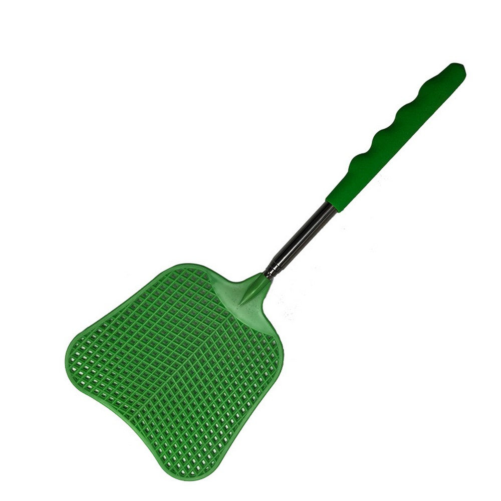 10 Pack Manual Telescopic Fly Swatter Flyswatter with Extendable Stainless Steel Pole