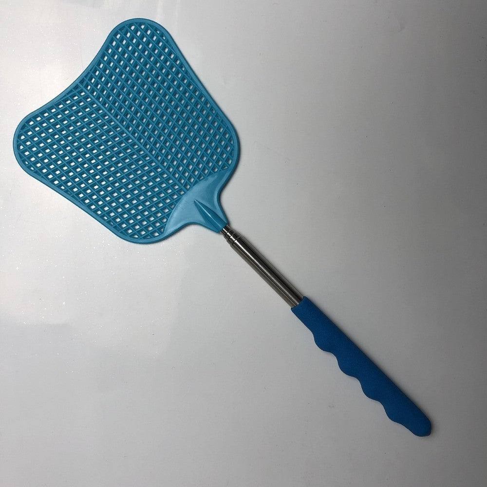 10 Pack Manual Telescopic Fly Swatter Flyswatter with Extendable Stainless Steel Pole