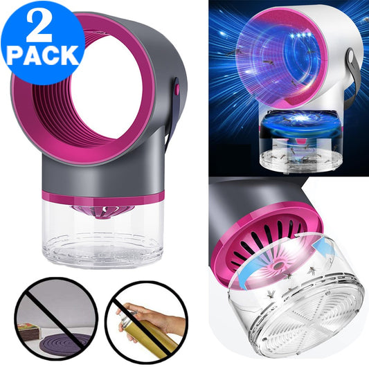 2 X USB Portable Mosquito Killer Lamps with Transparent Container