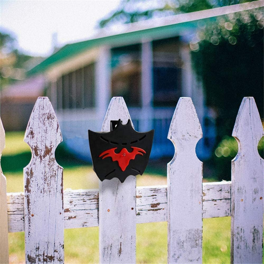 2 X Bat Shaped Outdoor Night Time Solar Powered Animal Repeller