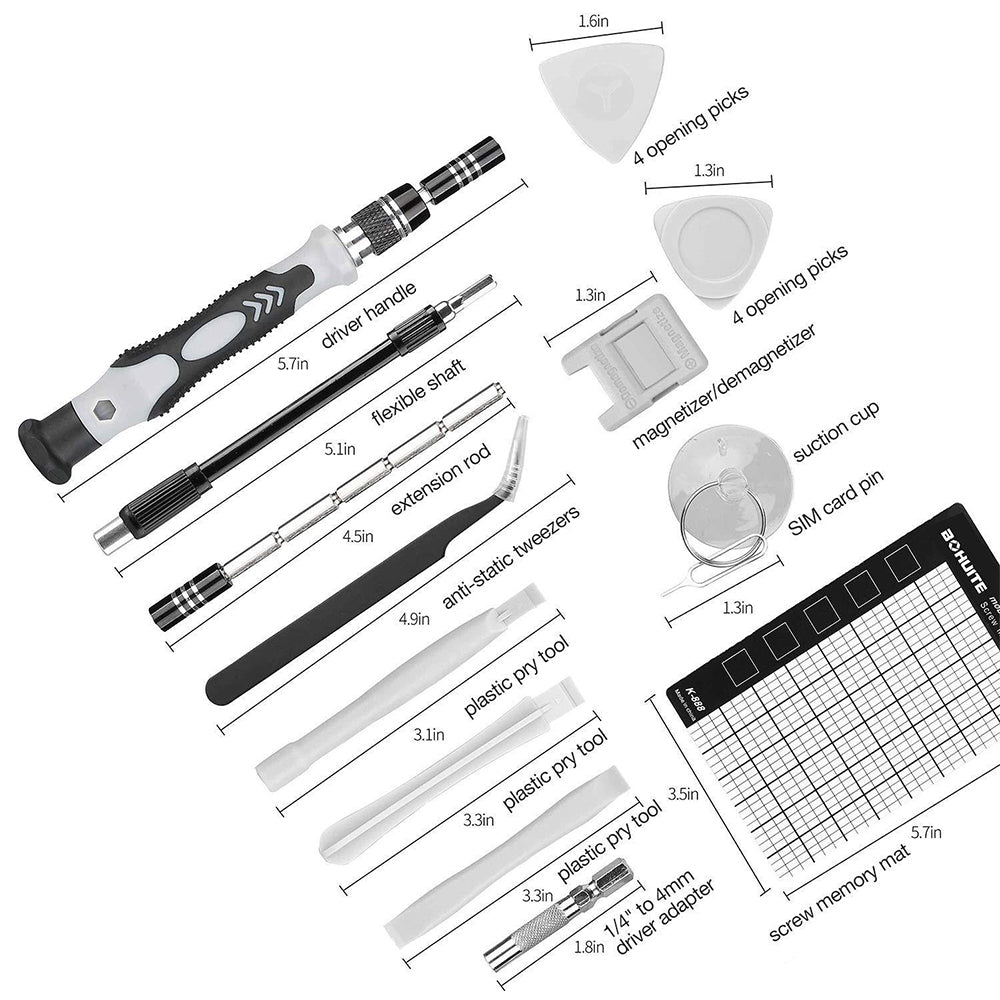 122 in 1 Electronic Screwdriver Set Repair Tools Kit for Computer PC Phone Watch Repairing