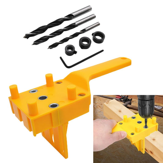 8PCS DIY Woodworking Doweling Hole Drill Guide Tool with Drill Bits