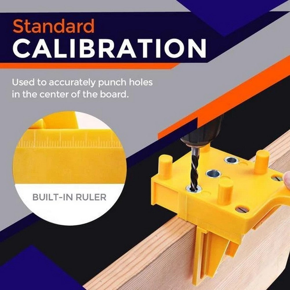 8PCS DIY Woodworking Doweling Hole Drill Guide Tool with Drill Bits