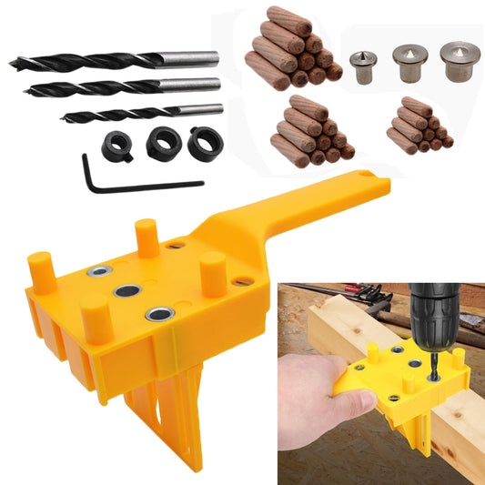 41PCS DIY Woodworking Doweling Hole Drill Guide Tool with Drill Bits