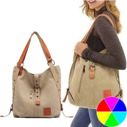 Women Practical Multifunctional Handbag Backpack Shoulder Bag