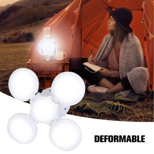 Solar Powered Light Outdoor Emergency Lighting LED Bulb Foldable Hanging Camping Lamp